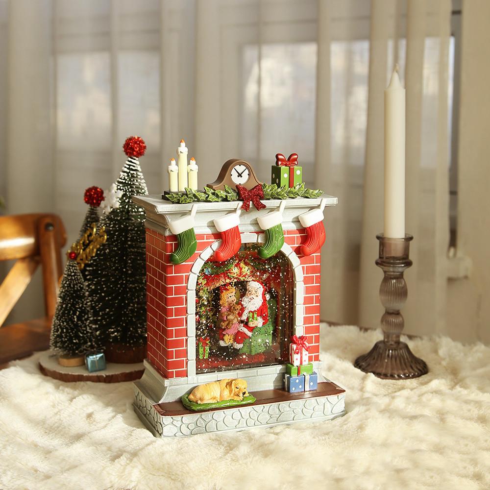 진심디자인 베티와 산타 무드등 오르골 크리스마스 선물 겨울 워터볼 인테리어 소품