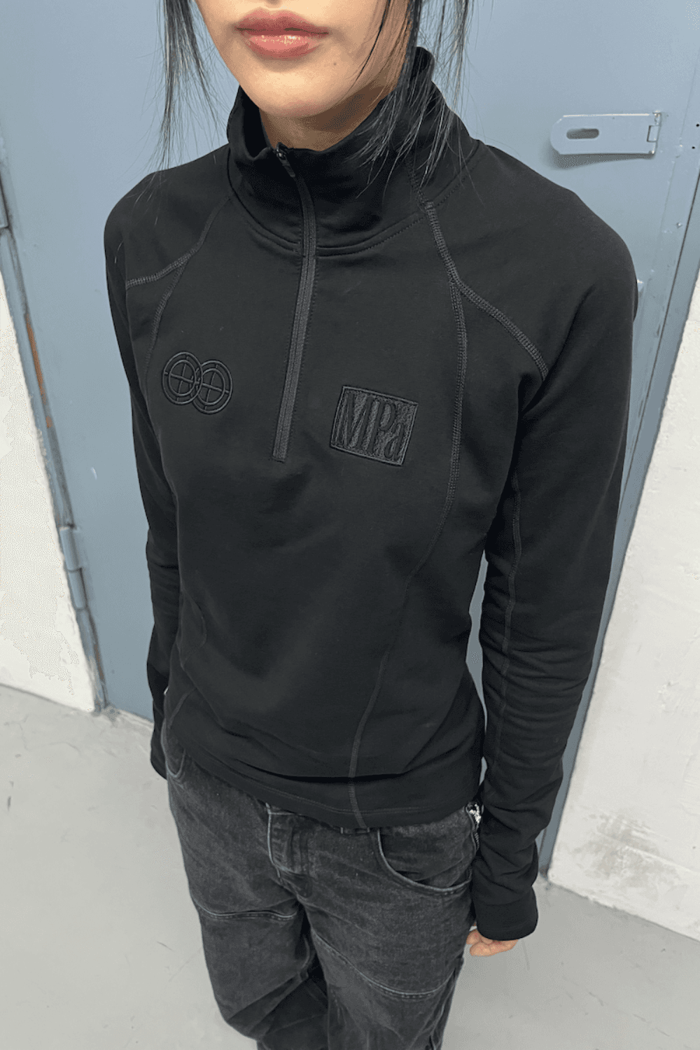 [Pre-order 10% off] MPa SOFT-SHELL HALF ZIP WOMEN (BLACK) 11/3 순차배송