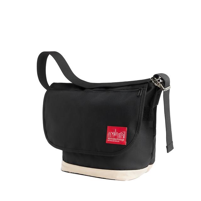 1606V Vintage Messenger Bag MD BLACK SUEDE