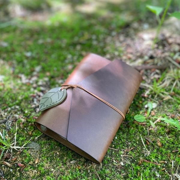 미니 다이어리 - 나뭇잎 끈