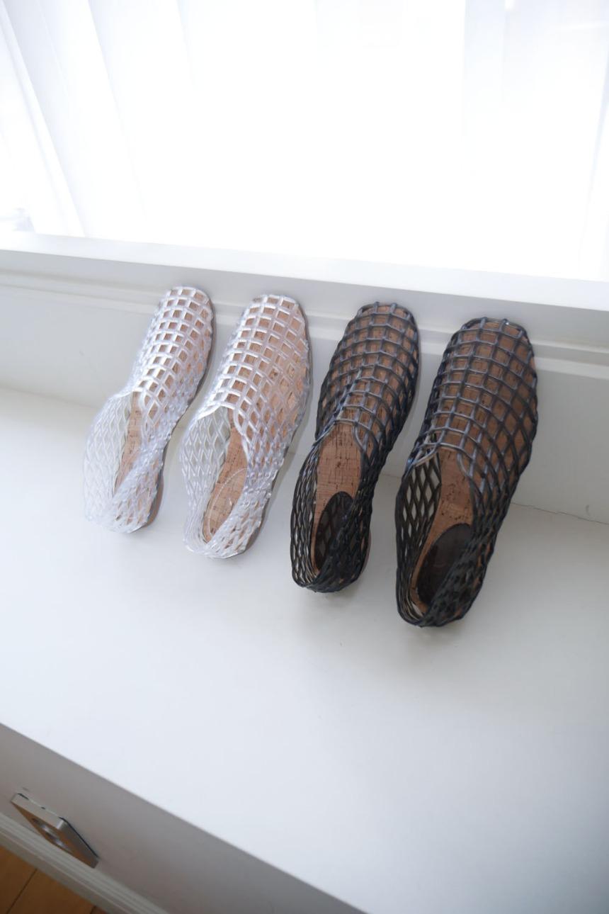 lattice jelly flats shose (2color)
