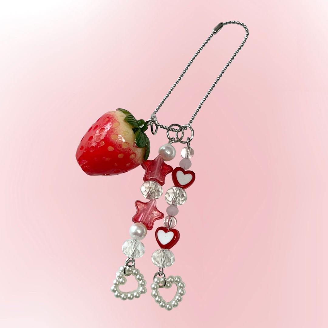 MADE strawberry red Keyring