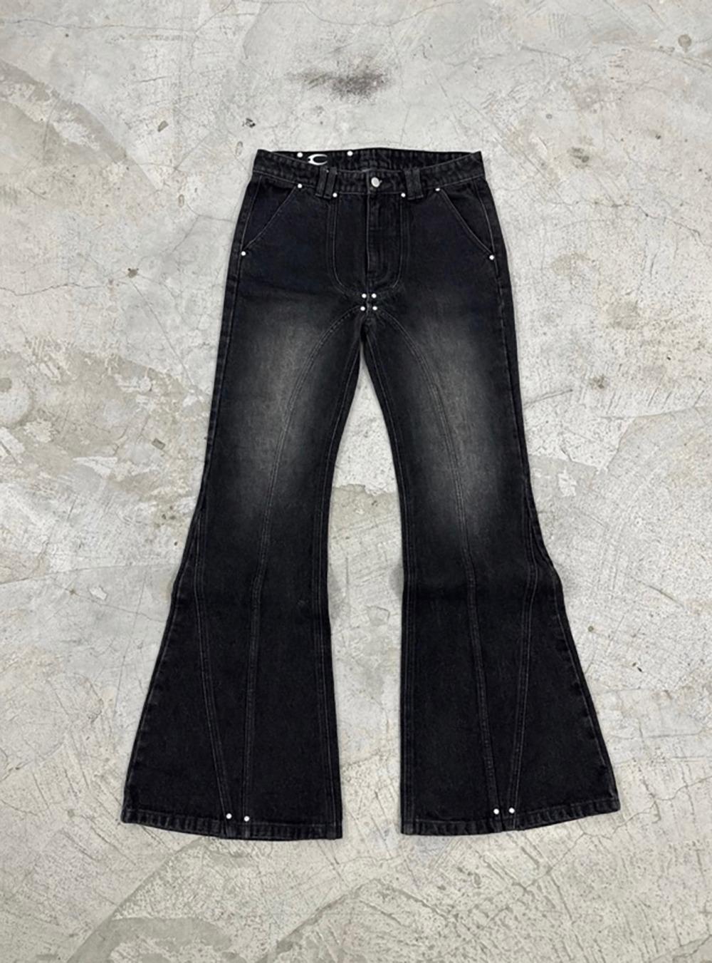 [COZY] DARK KNIGHT WASHED DENIM PANTS