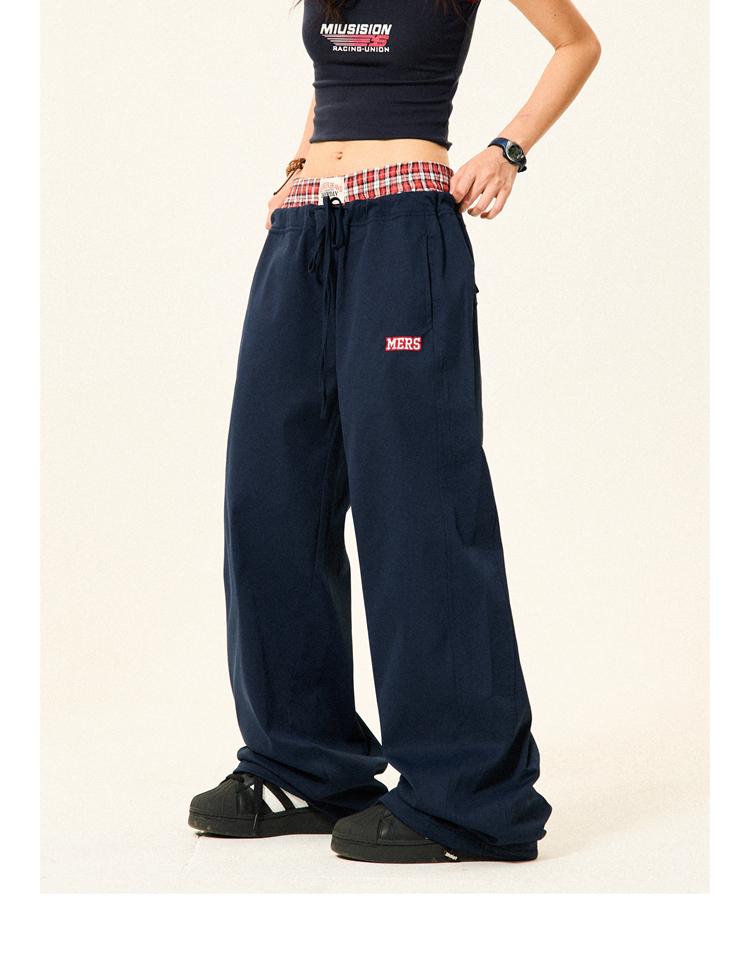 YOUNG STAGE Checkered Waist Casual Pants (2color)