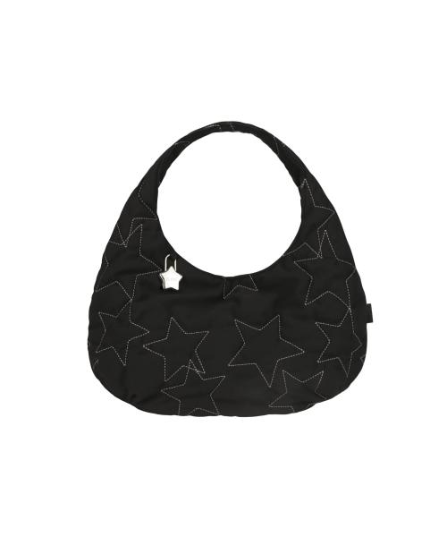 Starquilt padded Hobo Bag / Black