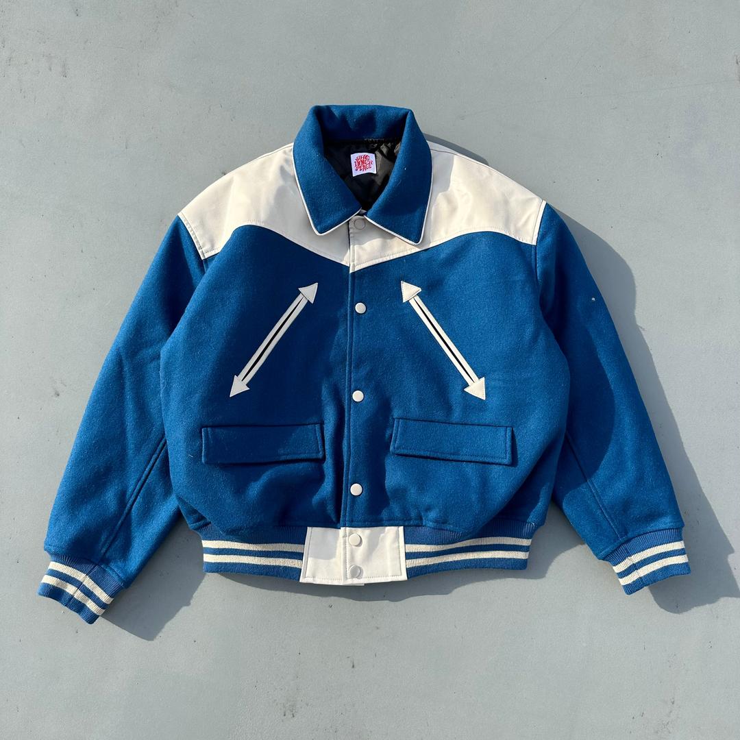 the inner peace melton jacket - blue / M