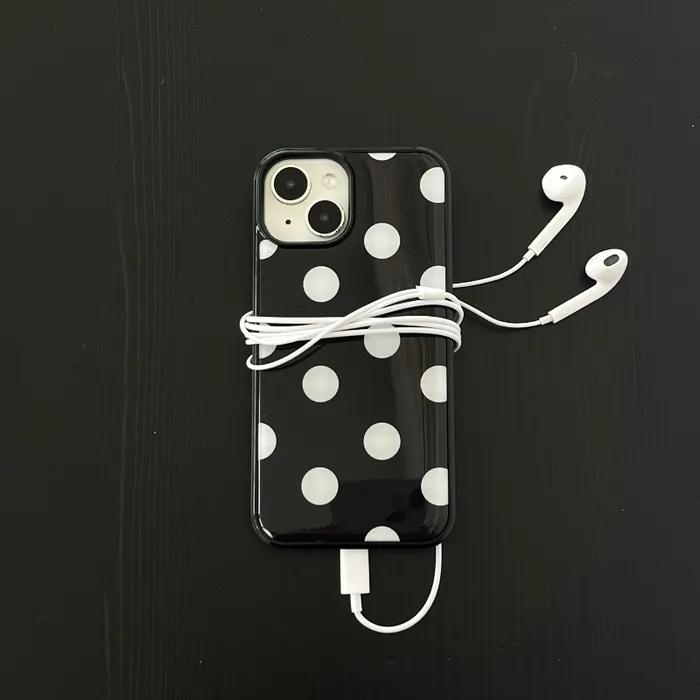 [+맥세이프] Balloon dot [블랙 에폭시 범퍼 케이스] 아이폰 17 갤럭시 제트플립