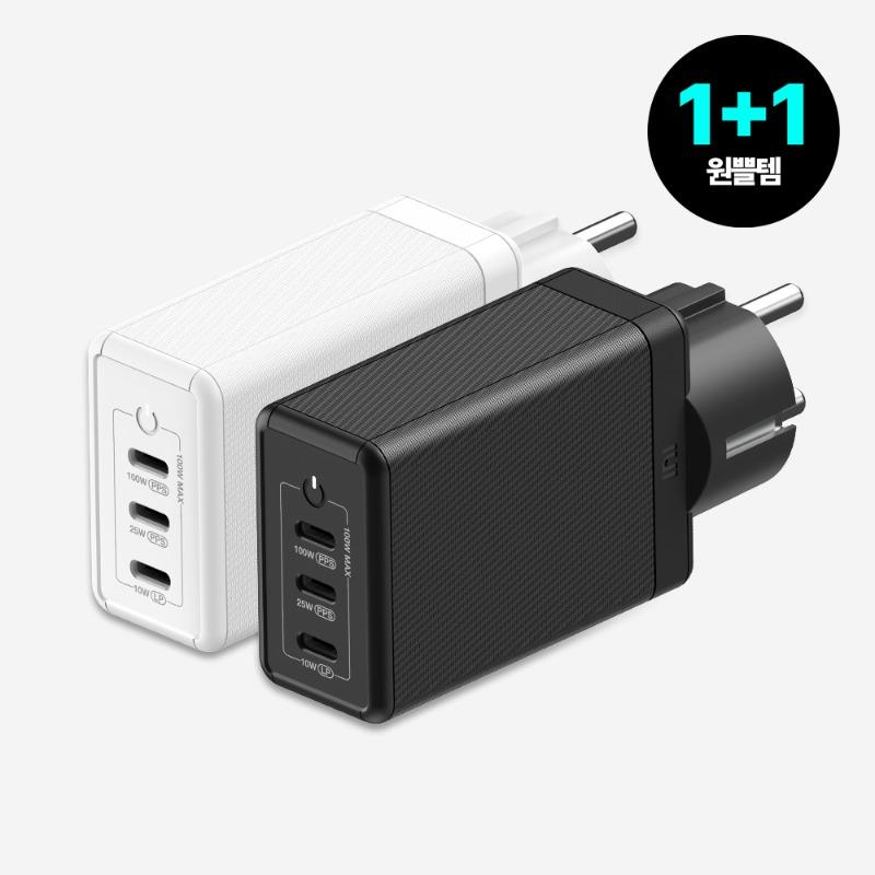 [1+1] USB PD 100W PPS GaN 접지 멀티 초고속 충전기 GS710