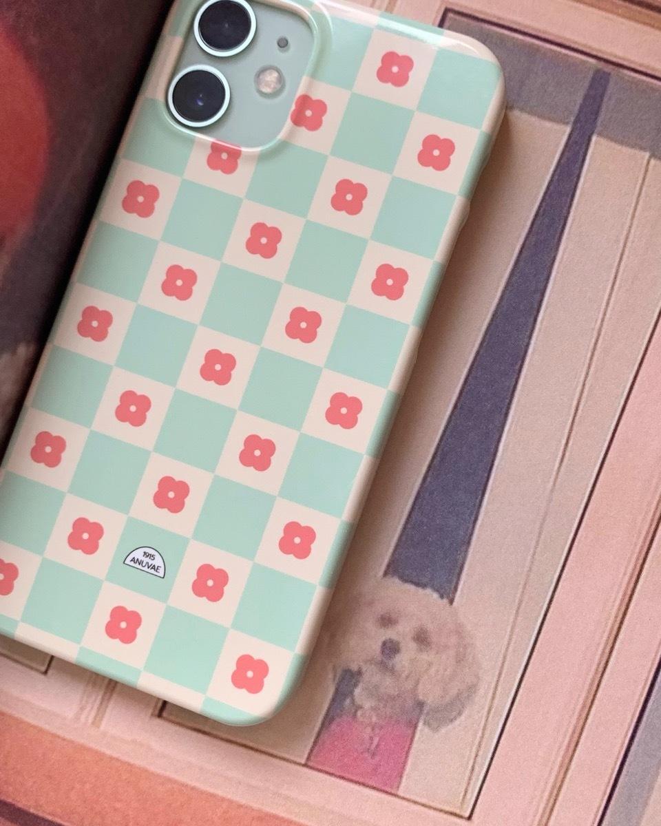 Pastel Flower Pattern Phone Case (2type)