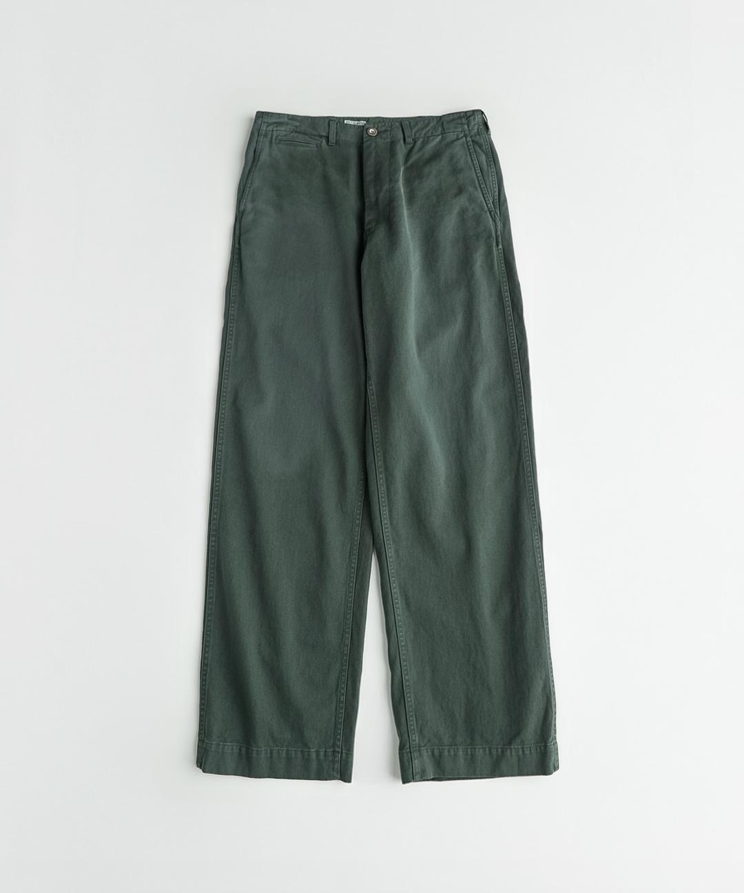 USED 1942 CHINO TROUSER  "dyed b.green\"