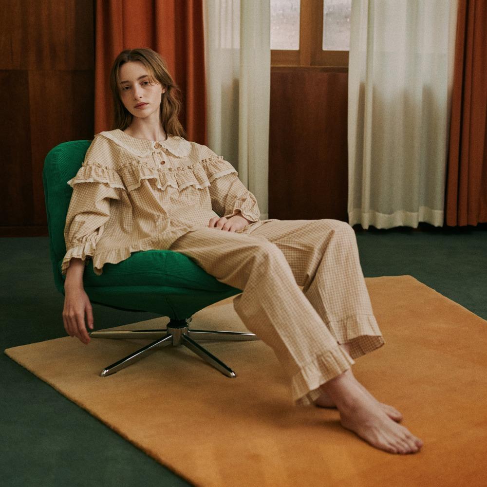 바엘 7부 투피스 베이지 (30수)