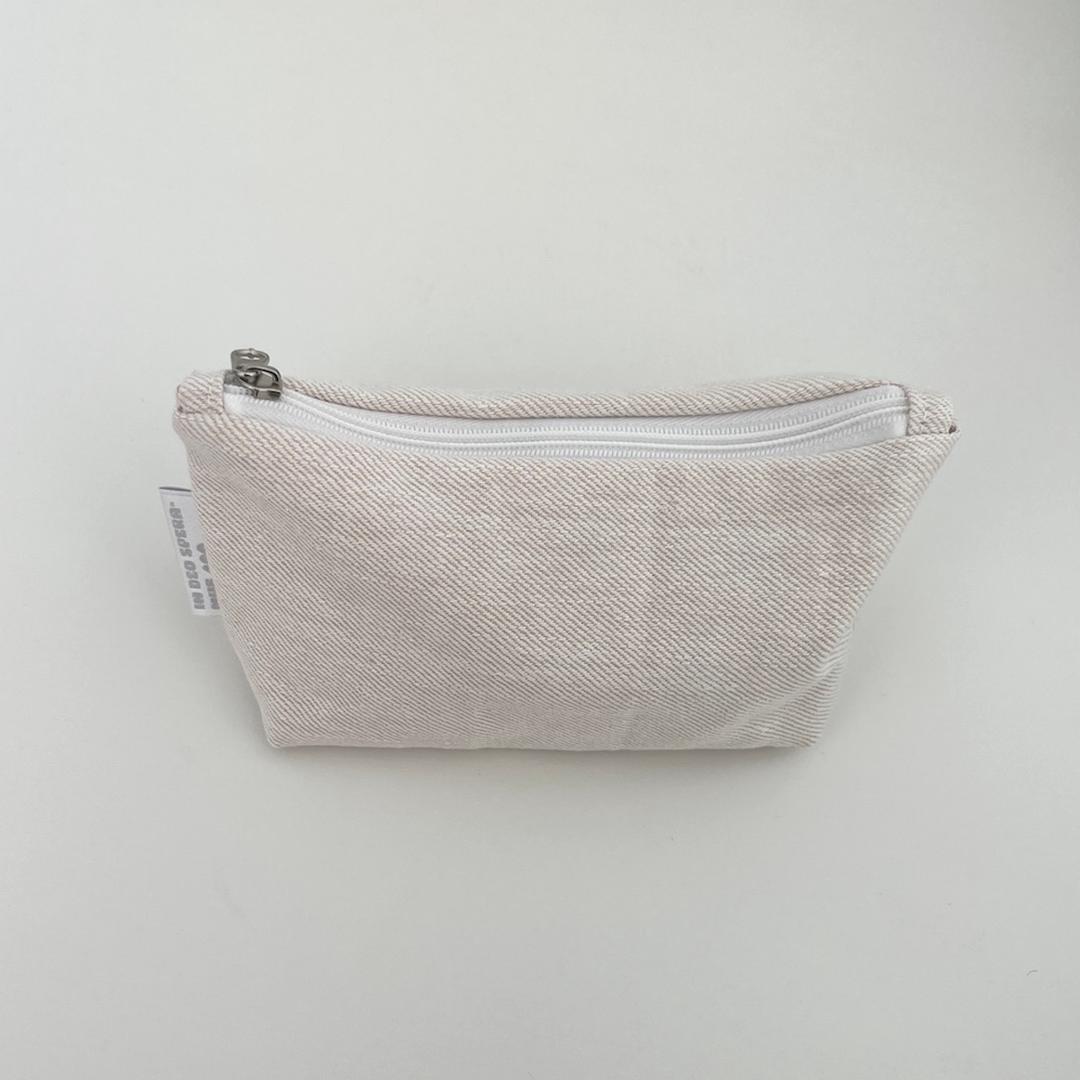 내추럴 데님 삼각 파우치