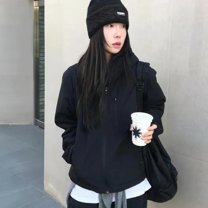 Light Hood padded Jacket_BLACK