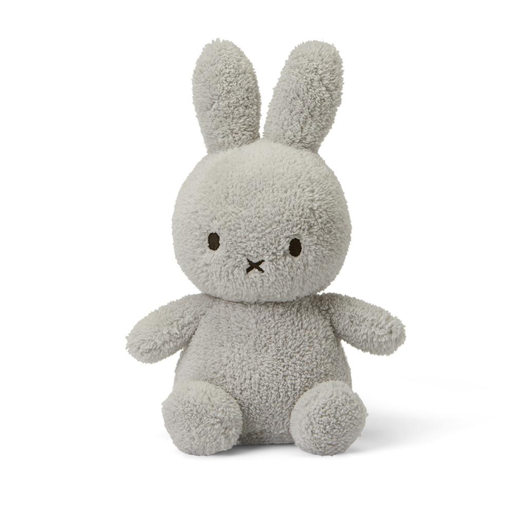 miffy 미피 테리 토끼 애착 인형 라이트 그레이 - 23cm