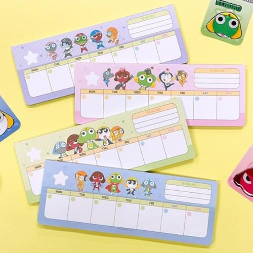 개구리 중사 케로로 위클리 메모패드