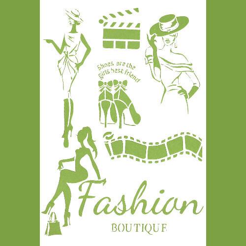 스텐실도안 패션걸 B-01-078