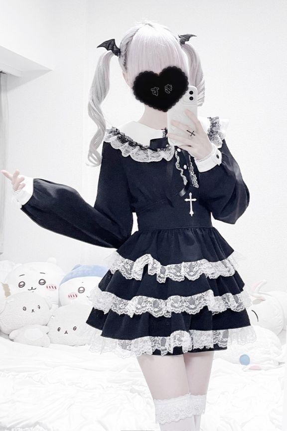 【MA*RS】【２点SET】クロス刺繍ティアードセットアップ - ブラック size-F-Ma*rs WebStore by LiLimPark