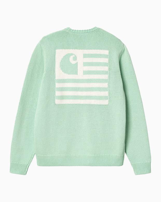 칼하트WIP 스테이트 스웨터 STATE SWEATER (Pale Spearmint/Wax)