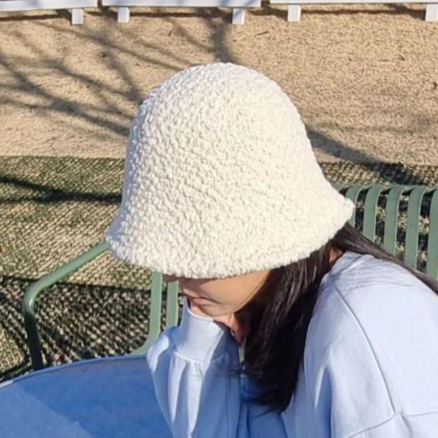 양털 버킷햇 양털모자 양털벙거지 러블리 뽀글이 벙거지모자