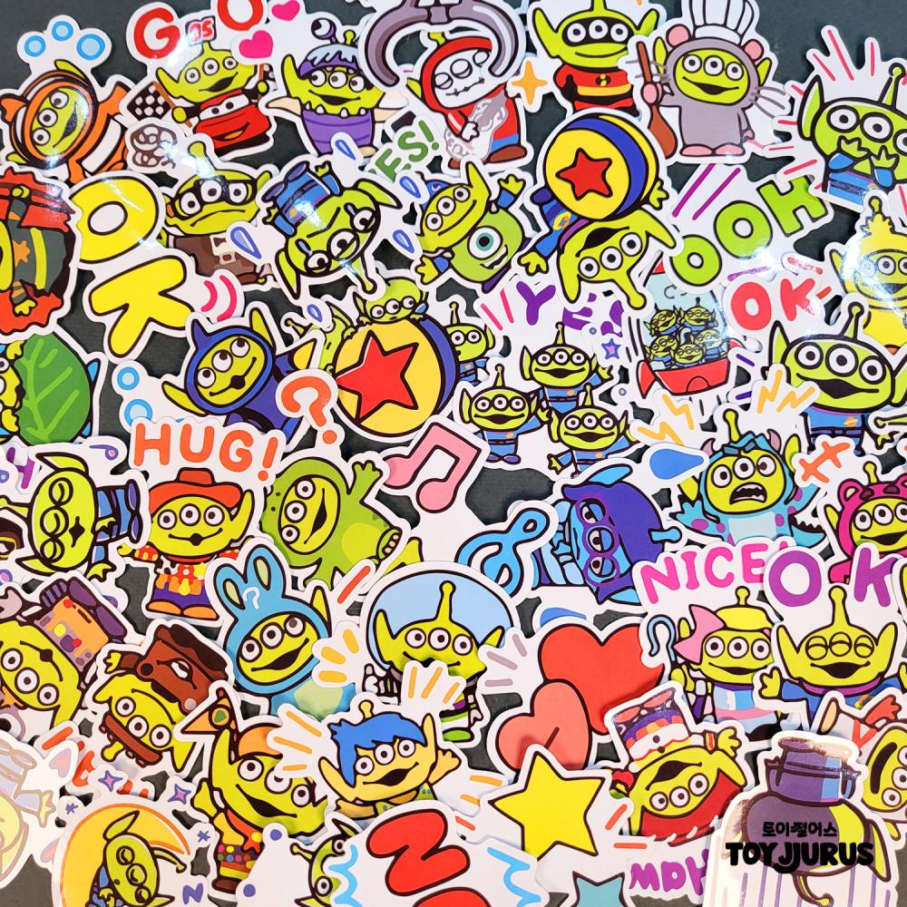 토이스토리 알린 리믹스 조각 데코 스티커 (50개 1세트) 다이어리/노트북/폰꾸미기