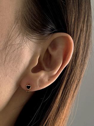Black Heart Earrings