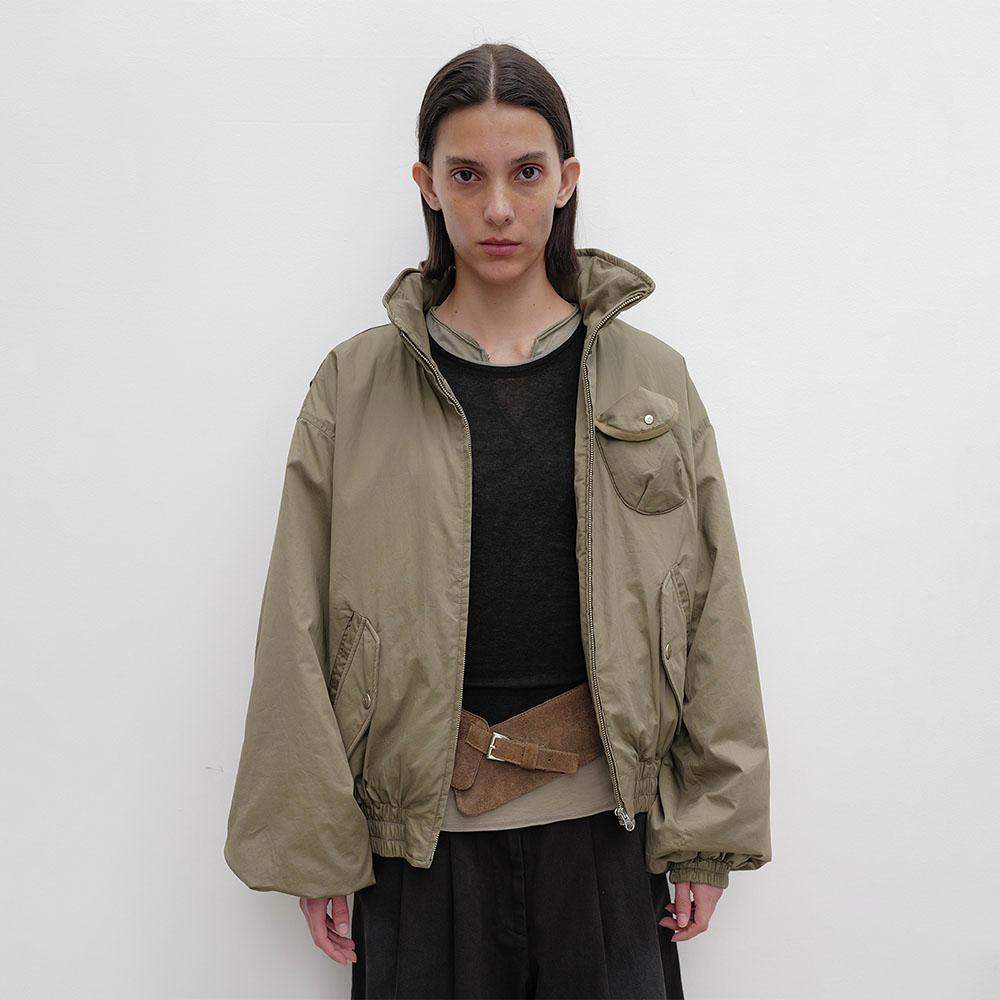 COTTON CARGO BOMBER (KHAKI)