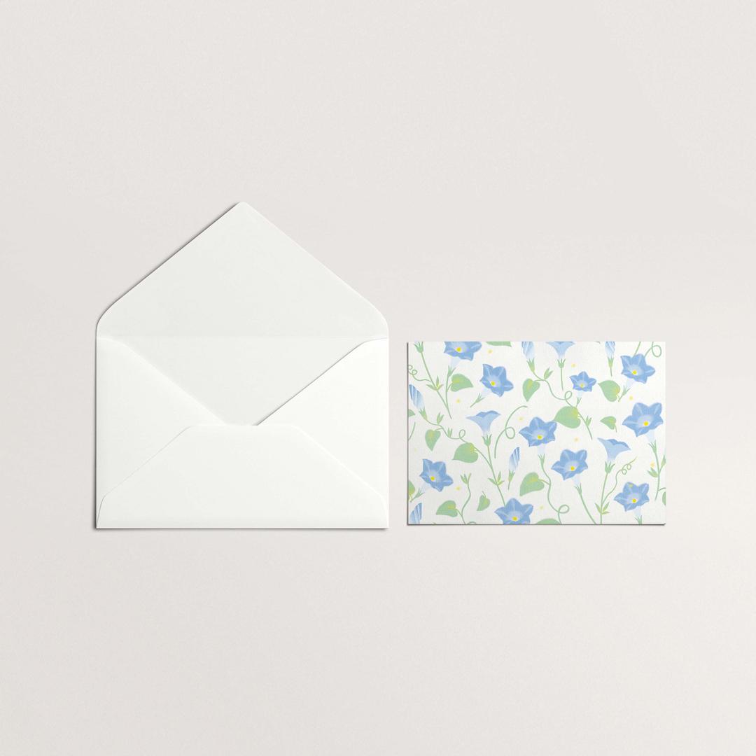 Pattern Post Card [Morning Glory]