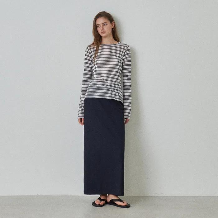 [1차 리오더] Sheer Stripe tee