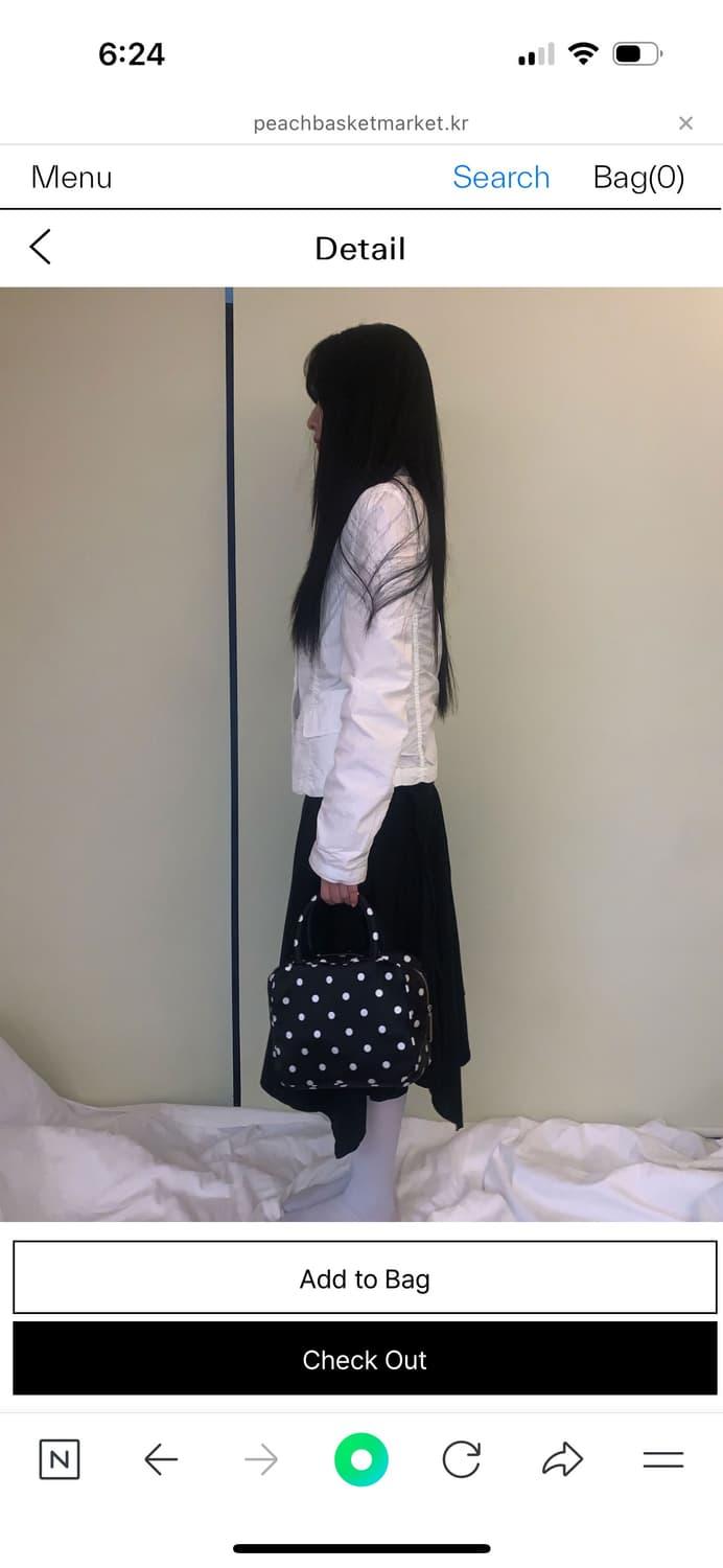 피치바스켓마켓 폴카 도트백 | 후루츠패밀리