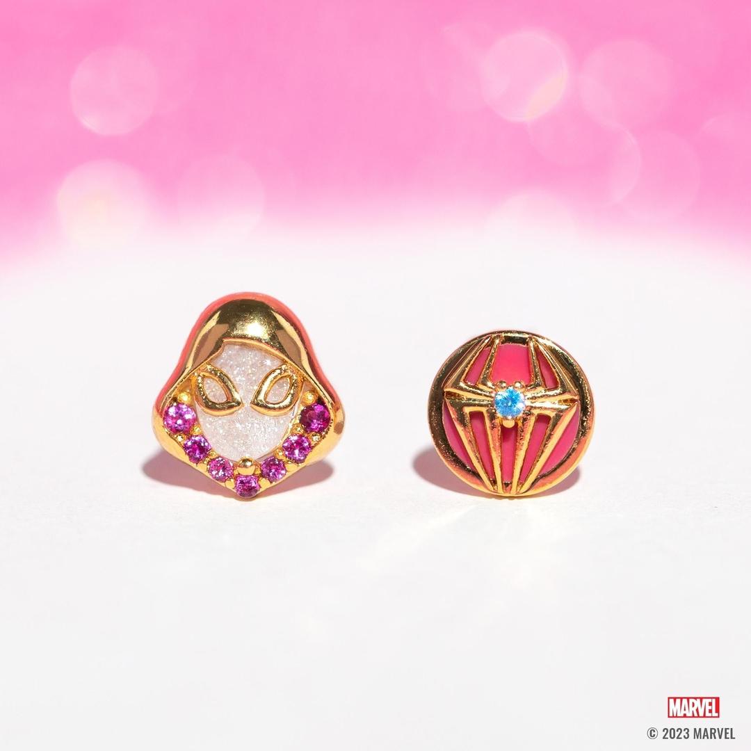 Marvel's Ghost-Spider Studs - Gold