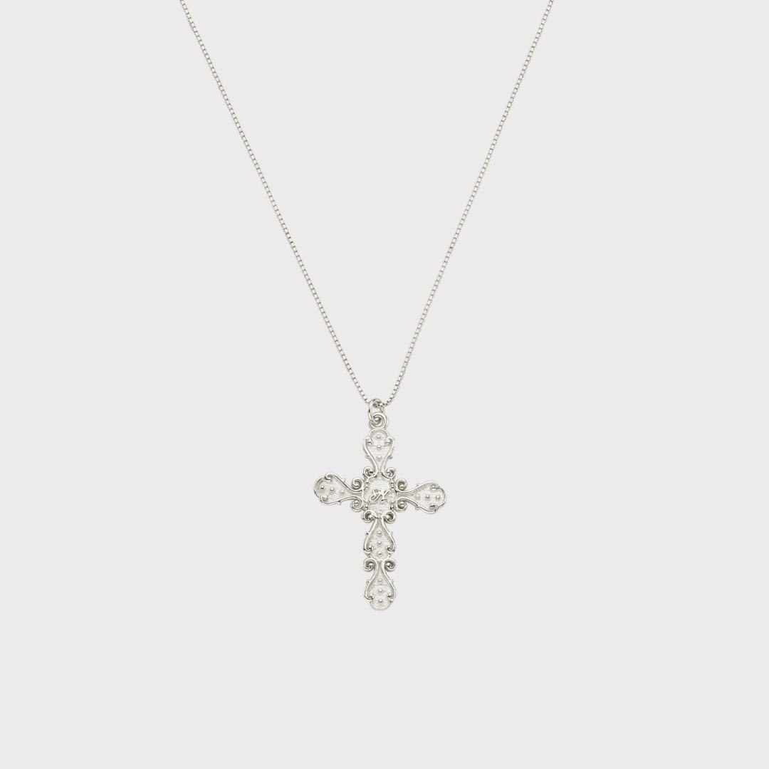 [silver925] cross allure necklace-silver