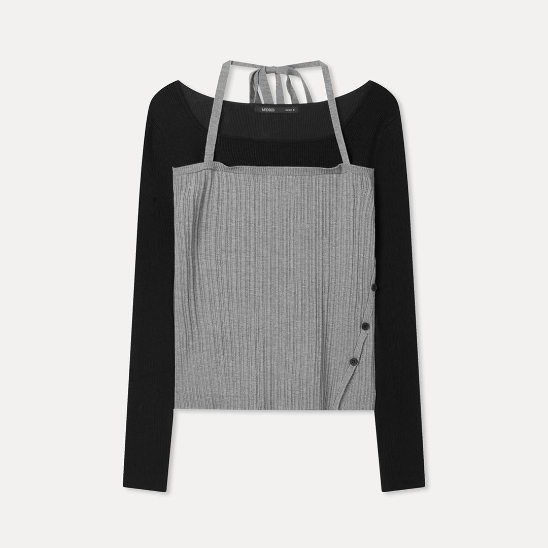 미쏘 레이어드 뷔스티에형 풀오버 RE KAF313T_MIWKAG30QT