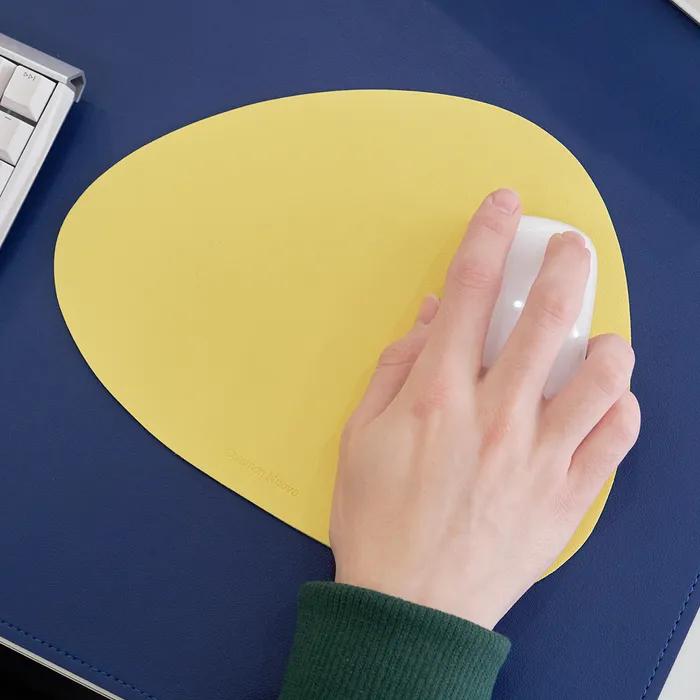누보 마우스패드 leather mouse pad (Lemon Yellow)