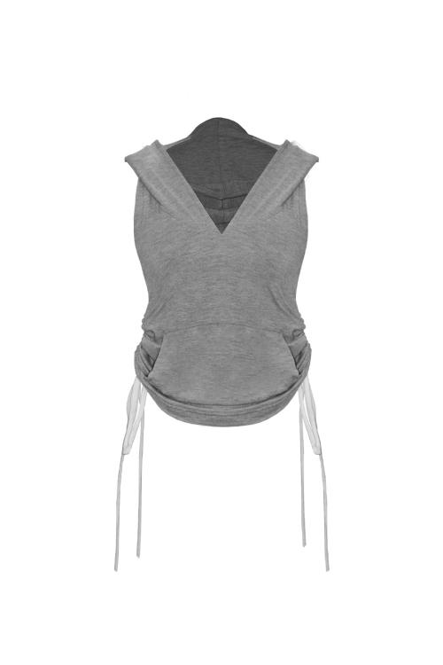 홀터 후드 탑