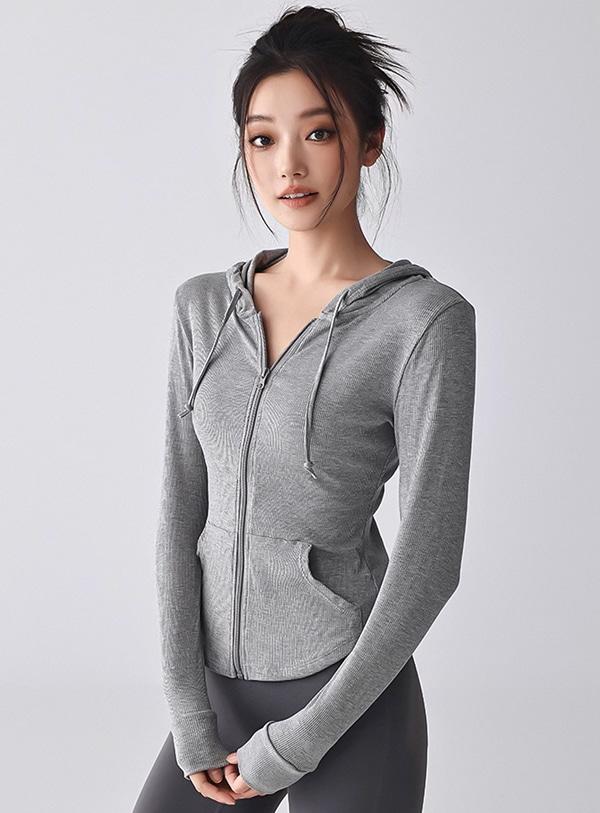 골지 스트링 후드 집업 (3colors)