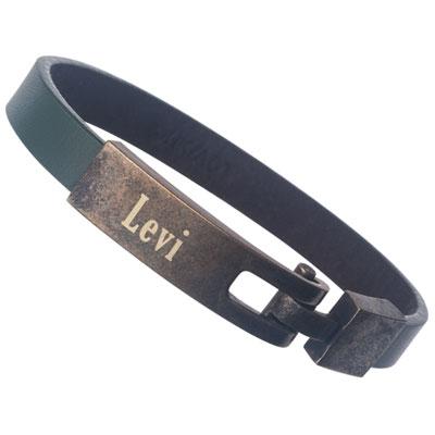 [Exclusive Sale] Attack on Titan - Original Leather Bracelet: Levi / L Size(Released)