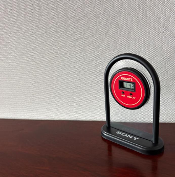 [JAPAN]80s SONY table clock & mirror.