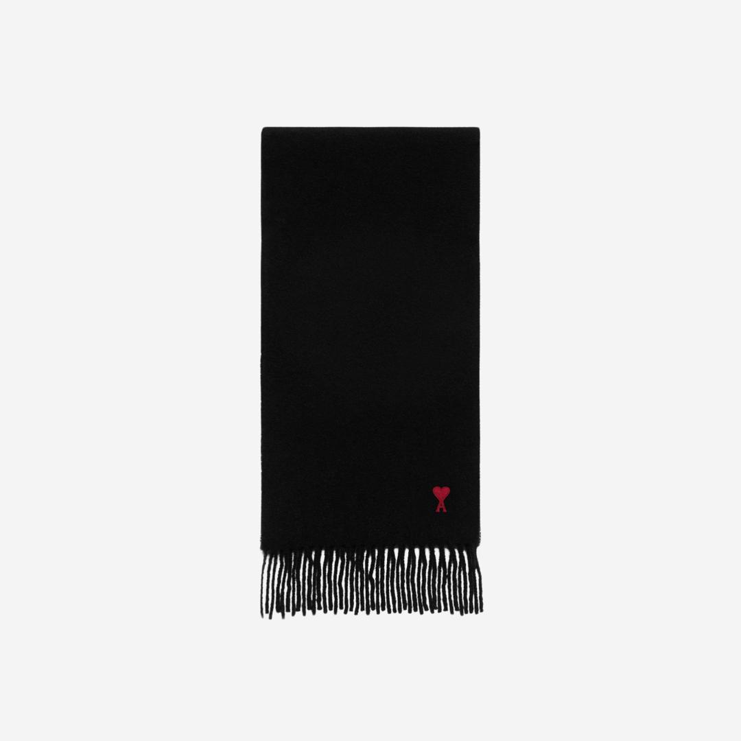 AMI de Coeur Wool Classic Scarf Black