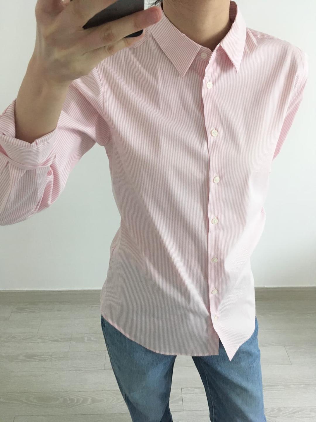 pink stripe shirt | 후루츠패밀리