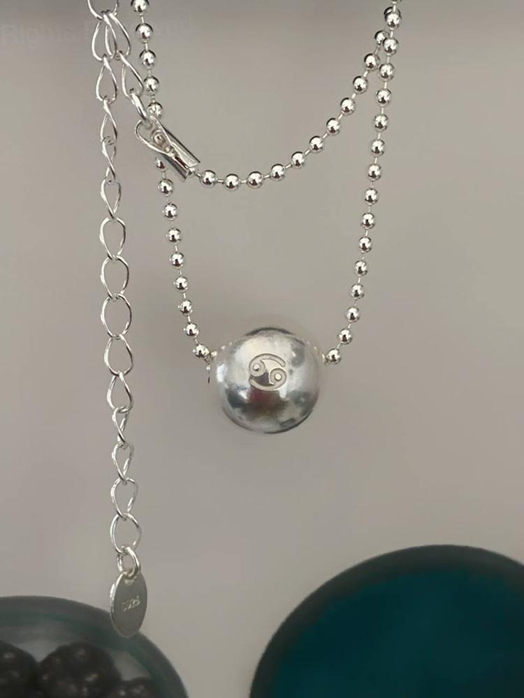 [조디악] 별자리 데일리 볼체인 925실버 친구 생일선물 은목걸이