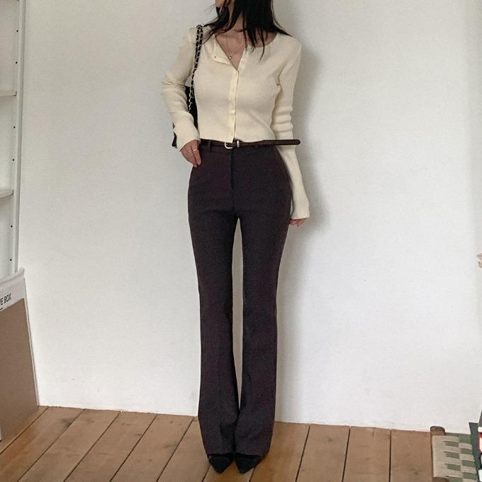 블림핏 [단독][당일출고] [MADE] 중독 스판 히든밴딩 부츠컷 슬랙스 (XS-L, 기장선택)