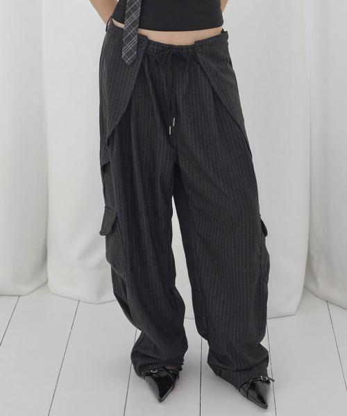 윙스 카고 슬랙스 (CHARCOAL) F26QD156