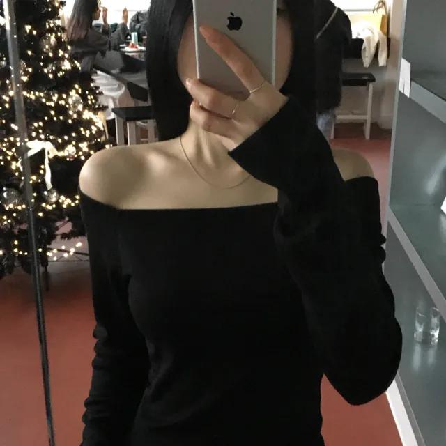 여리 오프숄더 t