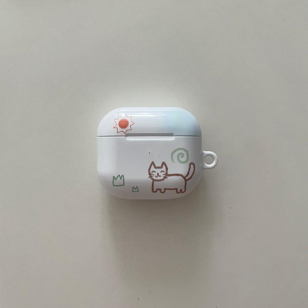 위시룸 해피하우스 고양이 에어팟케이스 (happy house)