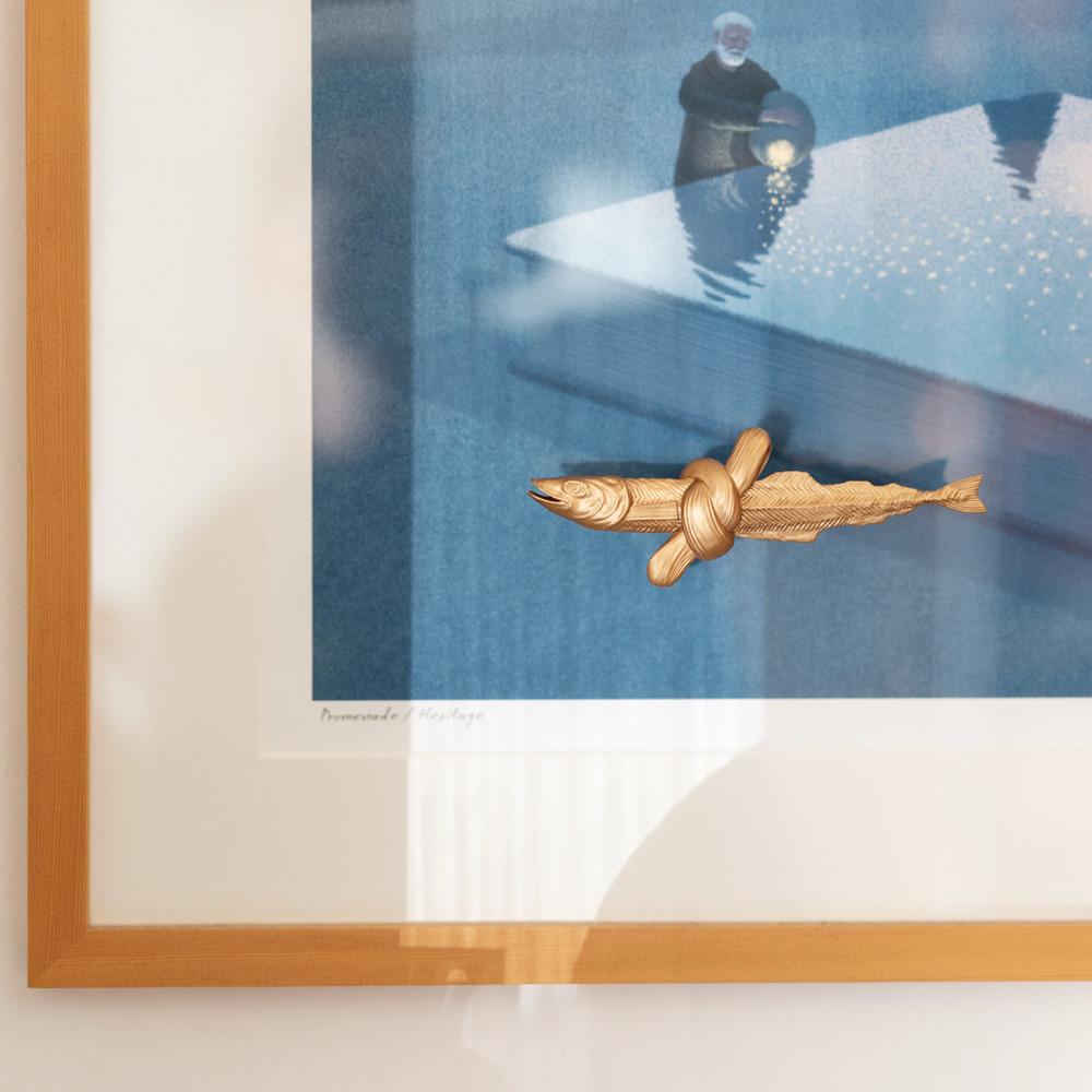 버금메이킹 Good Luck Fish-굿럭피쉬-액막이 명태 집들이 개업 외국인 전통소품 신혼부부 새차