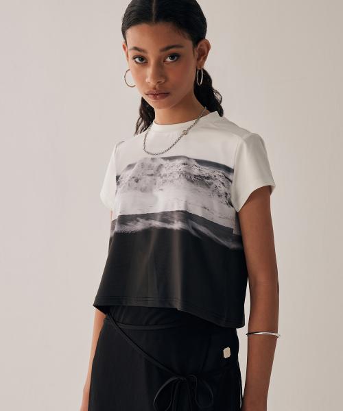 Summer Wave T-Shirts [ White ]