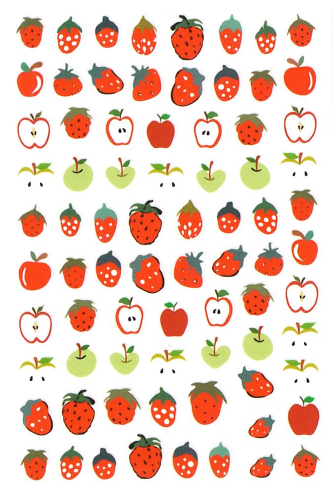 상큼한 과일네일스티커 모음 사과+딸기