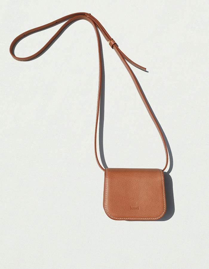 kroei) DOUBLE POCKET MINI BAG / DOWN PINK