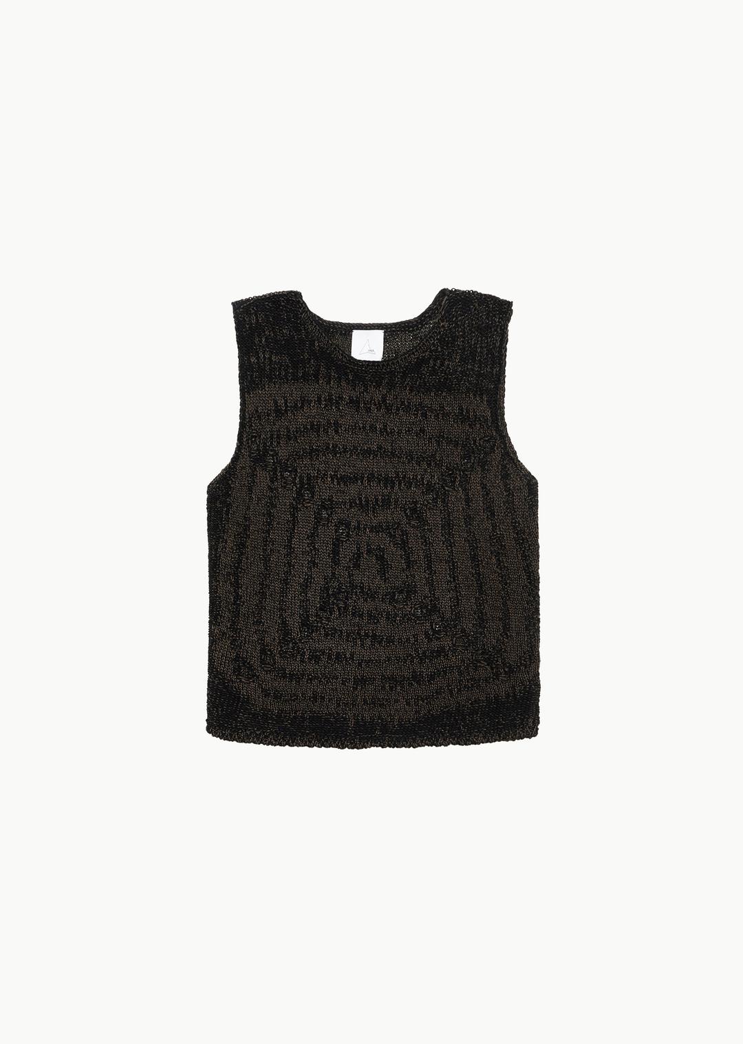 vortex vest, black/brown