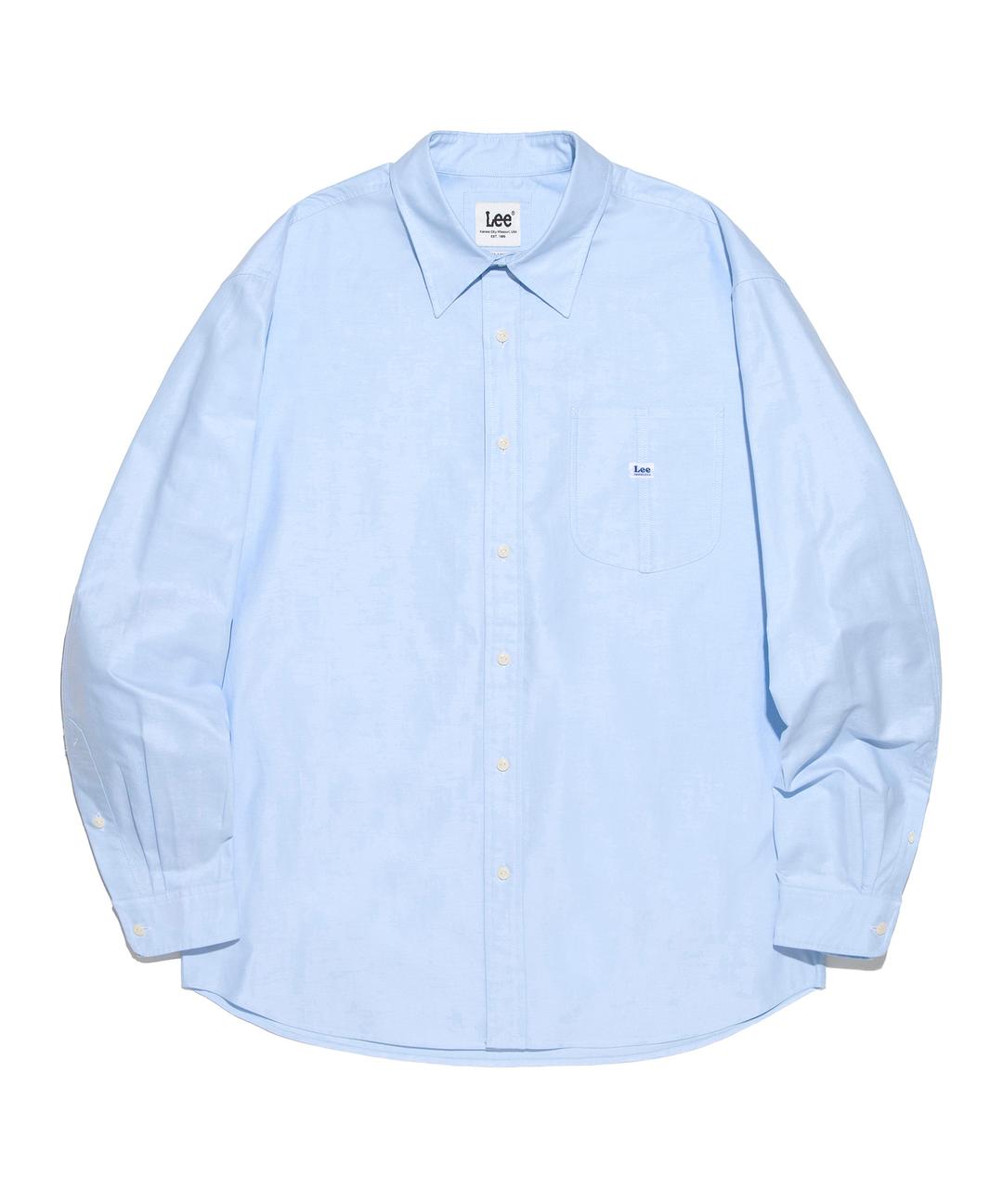 로코 포켓 옥스포드 셔츠 라이트 블루